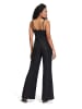 Vera Mont Jumpsuit im Glitzer-Look in Schwarz/Schwarz