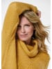 GOLDNER Kurzgröße:  Strickpullover mit interessanter Struktur und Glitzergarn in honig