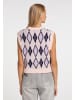 myMo Damen Strickweste in Rosa Mehrfarbig