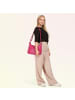 Toscanto Leder Schultertasche Toscanto Tasche pink, fuchsia ca. 35cm