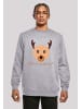 F4NT4STIC Sweatshirt Red Nose Weihnachten in grau meliert