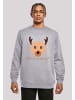 F4NT4STIC Sweatshirt Red Nose Weihnachten in grau meliert