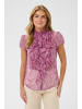 SAINT TROPEZ Langarm - Hemd LiljaSZ Gerade Passform in Raspberry Rose Camouflage