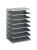 Durable Sortierreck Metall mit 8 Fächern HxBxT 540x360x250mm grau