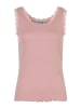 More & More Rippentop mit Spitzenkante in dusty rose