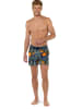 HOM Beach Boxer Tiki in navy print