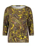 Betty Barclay Sweatshirt mit Rippenstruktur in Brown/Yellow