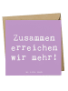 Mr. & Mrs. Panda Deluxe Karte Spruch Im Team zuMenschmenarbeiten mi... in Lavendeltraum