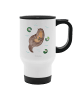 Mr. & Mrs. Panda Trinkbecher mit Deckel Otter Seerose ohne Spruch in Weiß
