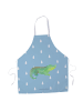 Mr. & Mrs. Panda Schürze Krokodil ohne Spruch in Blau Pastell