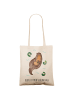 Mr. & Mrs. Panda Jutebeutel Otter Seerose mit Spruch in Creme