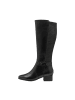 rieker Tamaris Lederstiefel Schwarz