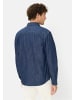 Camel Active Langarmhemd in Jeans Optik in Dunkelblau