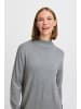 b. young BYMMMORLA TURTLENECK DRESS- loose fit in Mid Grey Melange