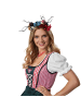 tectake Frauenkostüm Mini-Dirndl Berchtesgaden Modell 1 in rot/weiß