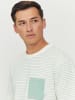 MAZINE T-Shirt Felton Striped T in offwhite/cobalt green