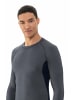 Mey Rundhals Langarmshirt für Herren in grau