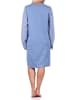 NORMANN Nachthemd langarm Kuschel interlock - 69917 in blau
