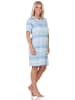 NORMANN kurzarm Nachthemd Ethnolook 125 214 226 in hellblau