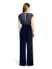 Vera Mont Jumpsuit mit Bundfalten in Patch Dark Blue/Dark Blue