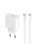 maXlife Maxlife MXTC-06-20C PD QC Ladegerät 1x USB-C 20W weiß + USB-C - USB-C
