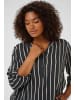 KAFFE curve Langarm-Bluse KCsida Regular fit in Black Oyster / Chalk Stripe