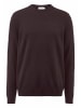 Hessnatur Strick Pullover in schwarzbeere