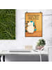 Mr. & Mrs. Panda Poster Einhorn Fitness Design mit Spruch in Weiß