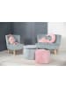 roba Kindersessel 'Lil Sofa', bequem, Holzfüße & Samtstoff Sky/Hellblau