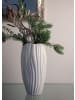 Kaiser Porzellan Vase " Spirulina " in Biskuit weiß