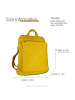 Toscanto Leder Cityrucksack Toscanto Tasche gelb ca. 30cm