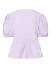 Pieces Oberteil mit Puffärmeln in Pastel Lilac