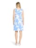 Vera Mont Cocktailkleid mit Blumenprint in Blau/Weiß