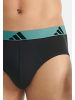 Adidas Sportswear Slip / Unterhose Active Flex Cotton in Schwarz / grün / blau