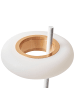 Beliani Tischleuchten ALVIELA in Weiß/Braun - (W) 16 x (H) 36 x (L) 16 cm
