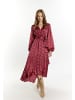 IZIA Damen Maxikleid in Pink Mehrfarbig