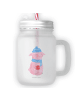Mr. & Mrs. Panda Mason Jar Schwein Glühwein ohne Spruch in Transparent