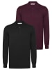 Felix Hardy Pullover in Schwarz-Bordeaux