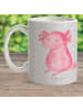 Mr. & Mrs. Panda Kaffeepott Axolotl Niedlich ohne Spruch in Grau Pastell
