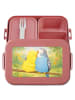 Mr. & Mrs. Panda MEPAL Bentobox Wellensittich Liebe Design ohne ... in Rot Pastell