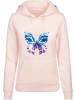 Mister Tee Hoodie "Chromed Butterfly Hoody" in Rosa