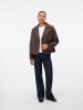 Vero Moda Short Jacket mit Reverskragen und Zweireiher in Chocolate Brown