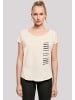 F4NT4STIC Long Cut T-Shirt Take It Easy LONG TEE in Whitesand