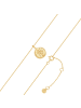 Glanzstücke München Kette Geburtsblume April Gänseblümchen aus Sterling Silber mit Zirkonia in gelbgold