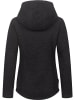 ragwear Kapuzenstrickjacke Lyshka Melange in Black
