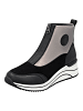 remonte Stiefelette Schwarz/Silber