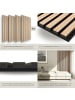 tectake Akustikpaneele aus MDF und Echtholzfurnier - Eiche hell