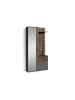 byLiving Kompaktgarderobe JAKOB in Altholz-Optik - B 97, H 197, T 30 cm
