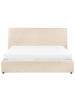 Beliani Bettgestell LAVAUR in Beige - (W) 165 x (H) 100 x (L) 220 cm