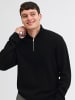 Jack & Jones Strickjacke mit Viertelreißverschluss in Black 1